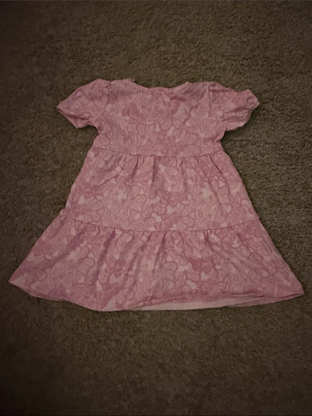 GAP Pink Butterfly Tiered Dress and denim bubble shorts bundle